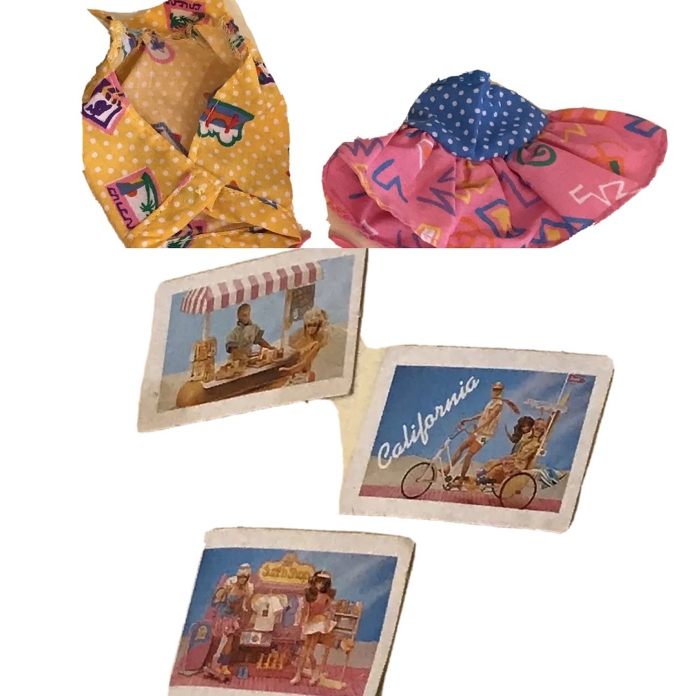 Vintage California Dream Barbie 1987 Clothes Set